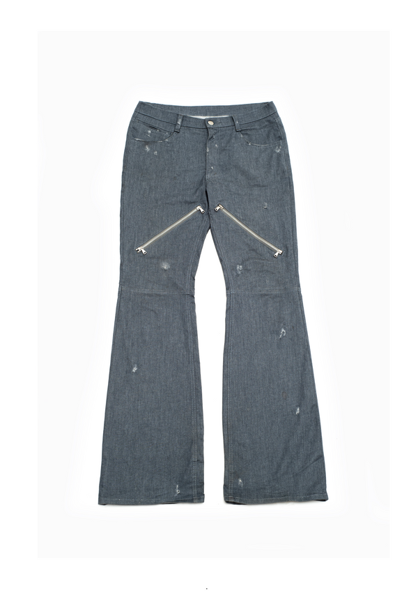 BOOTCUT ZIPPERED SIGNATURE PANTS